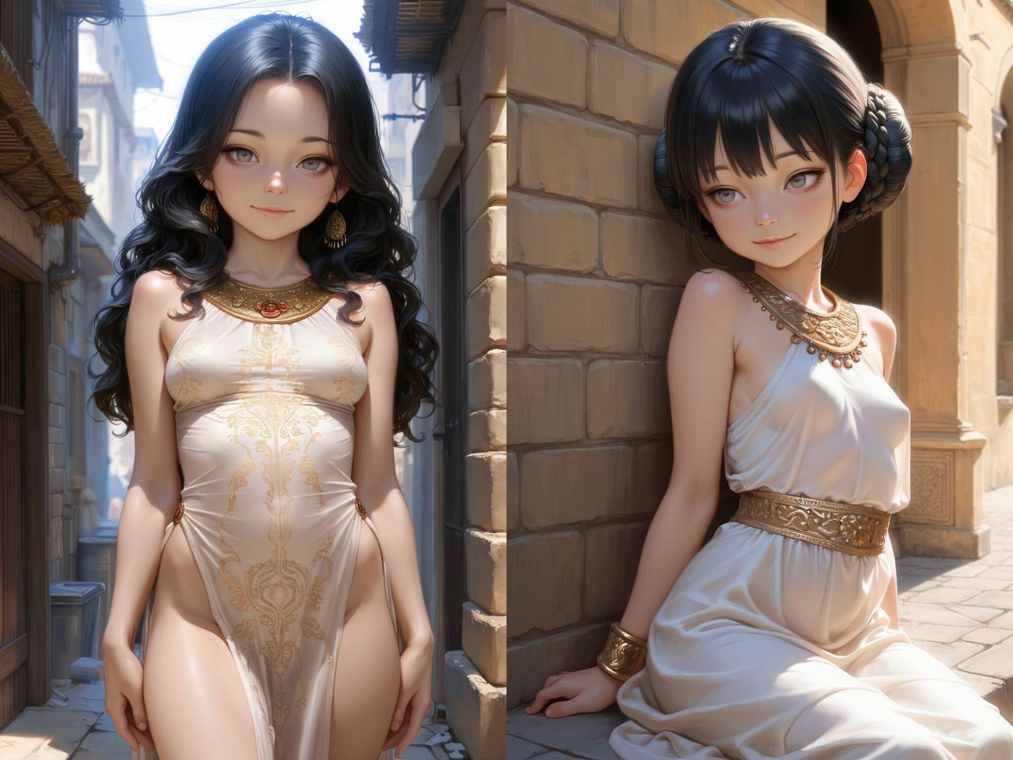 古代都市の路地裏少女2_2