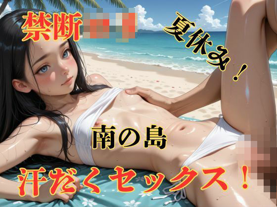 【4K】南の島で夏休み！汗だく発散セックス！