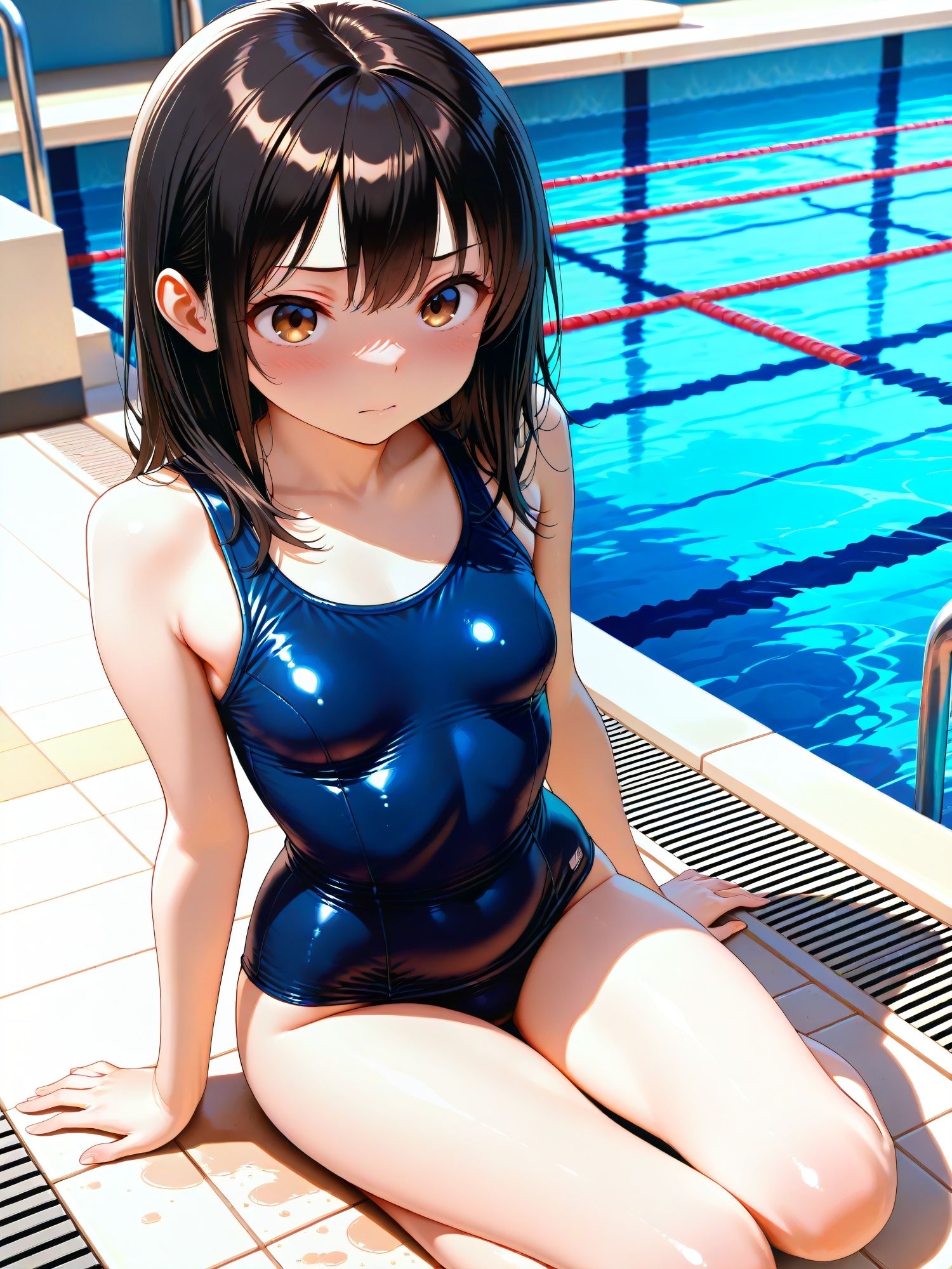 少女と撮影会してみた【スクール水着編】 サンプル画像 2