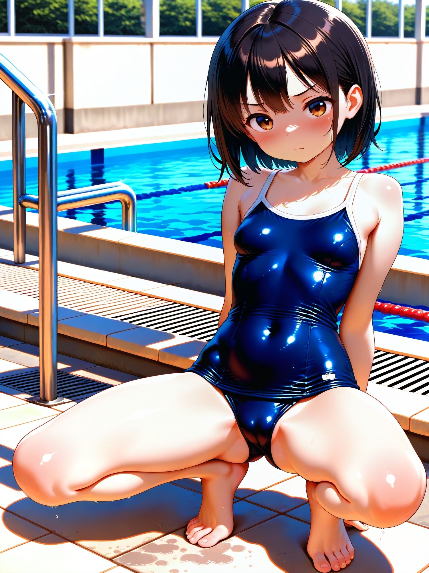 少女と撮影会してみた【スクール水着編】 サンプル画像 3