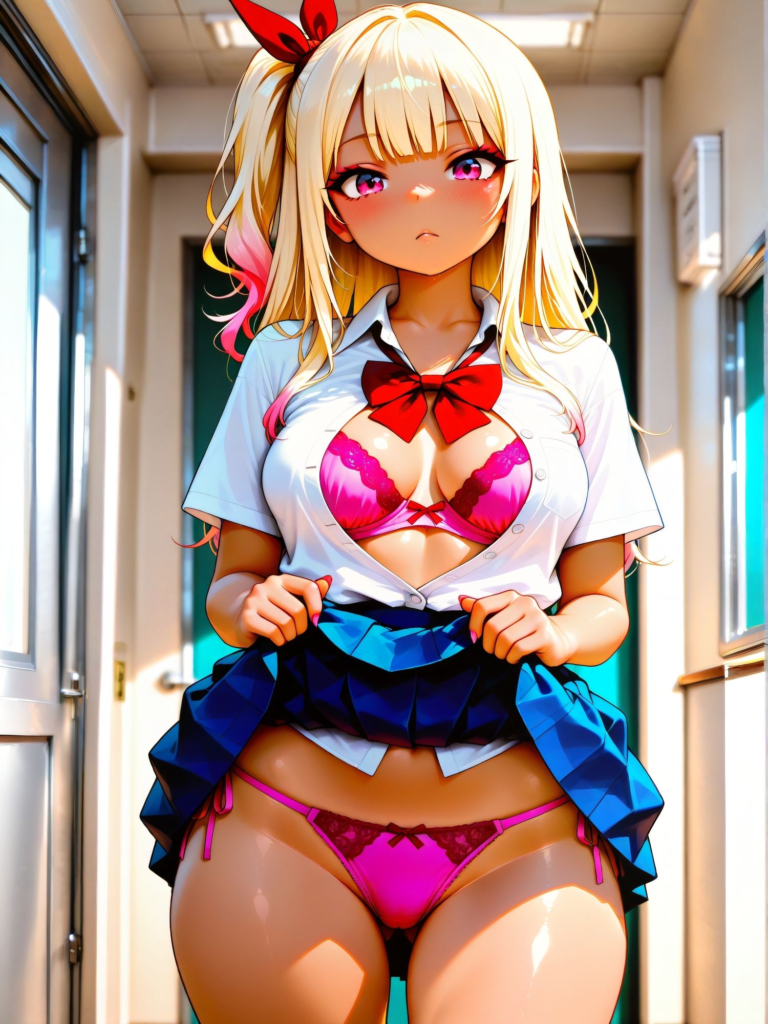 ギャルのパンティが見たい【制服×生脚編】 画像2