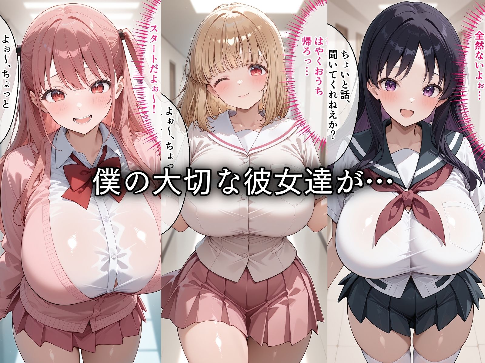 寝取られた巨乳麻雀部員たち〜催〇アプリで種付け完了 画像1