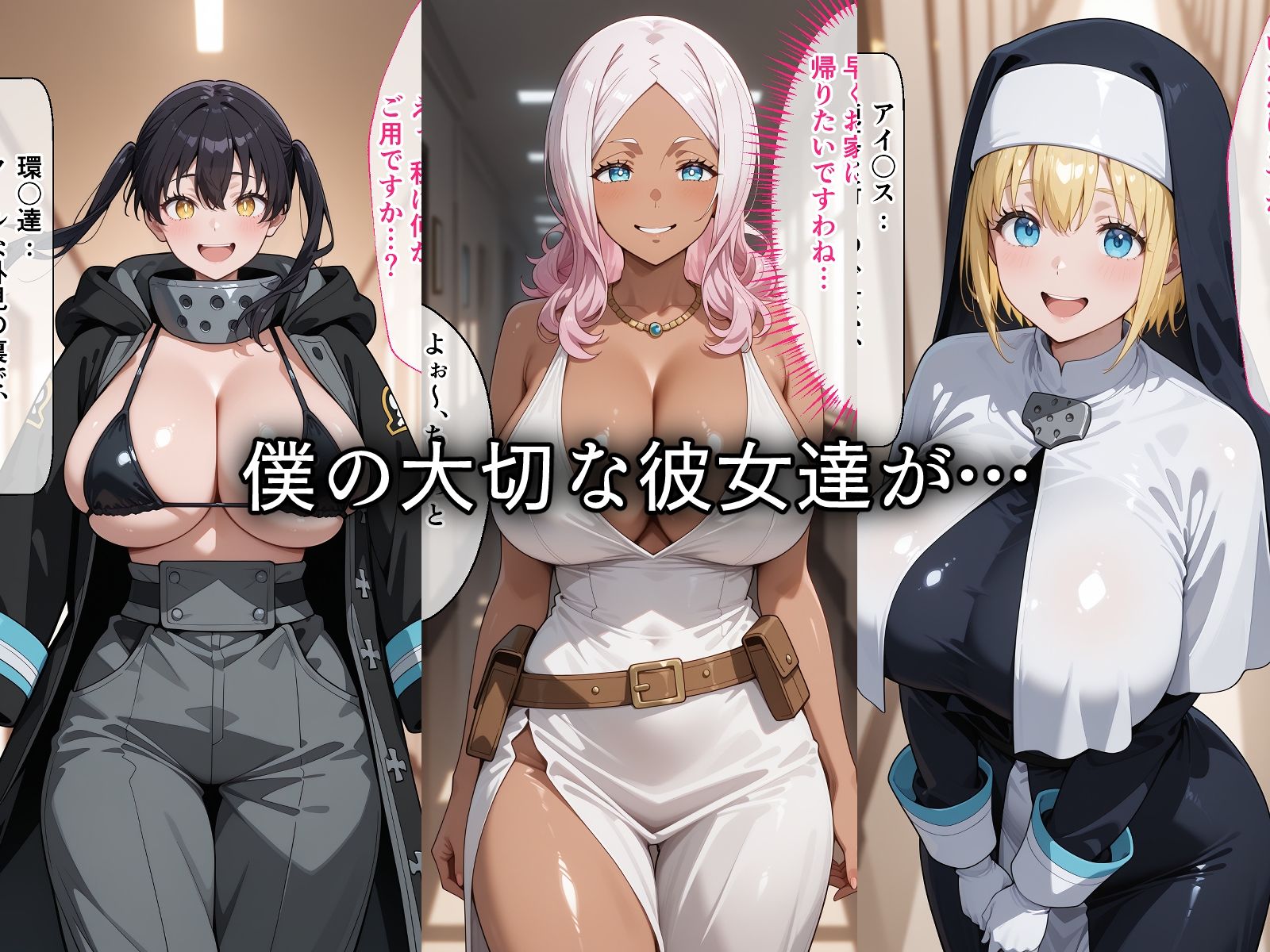 寝取られた巨乳消防隊たち〜催〇アプリで種付け完了 画像1