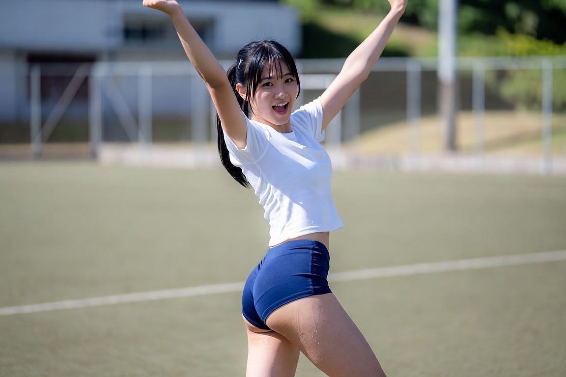 AI美女グラビア写真集〜ブルマ・体操服を生脱ぎ〜 画像6