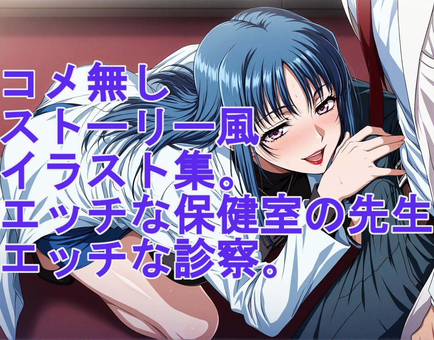 ストーリー風イラスト集。保健室の先生のエッチな診察 画像7
