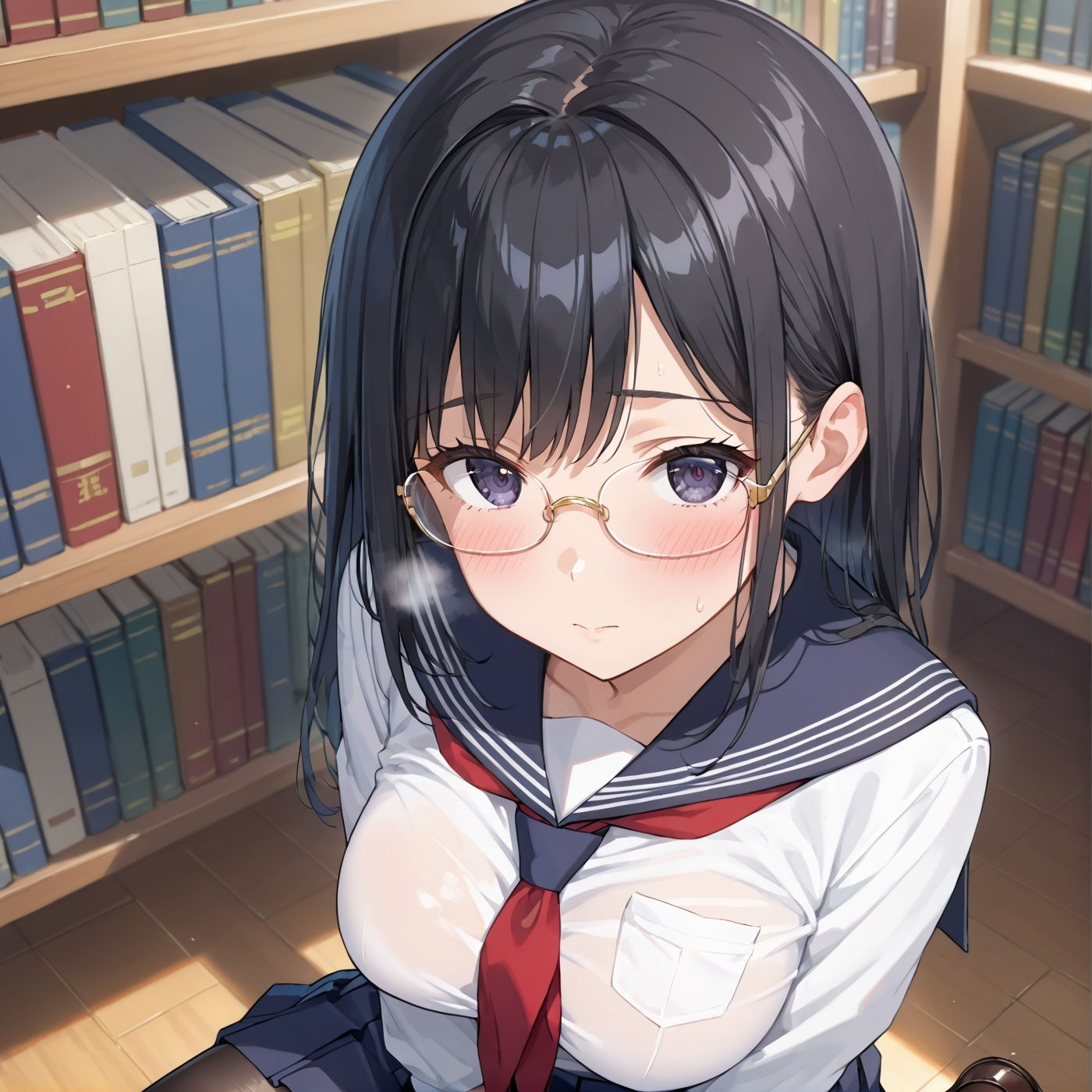 学園性活!図書委員と官能的な秘め事7【メガネ美少女の厳選CG500枚収録】 画像2