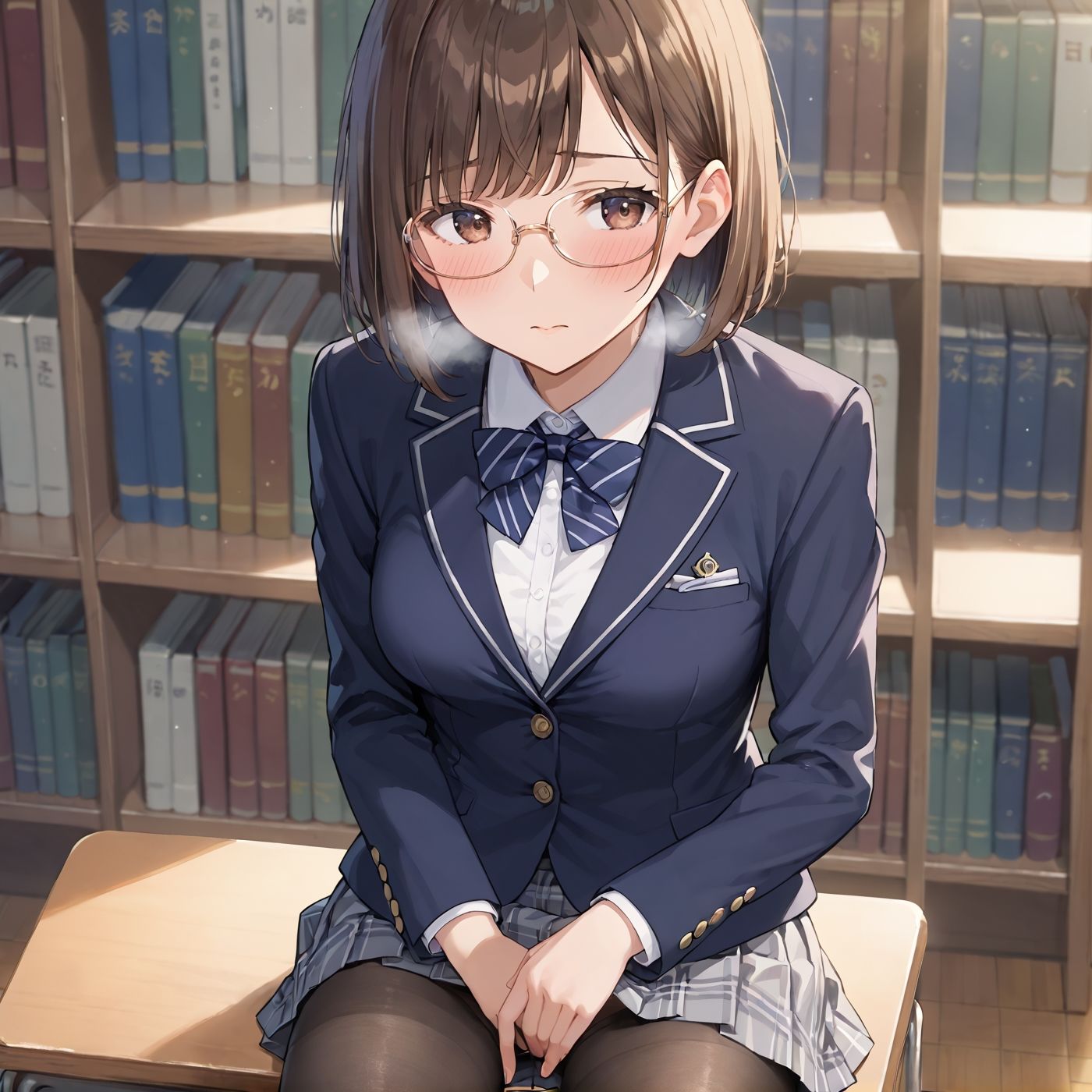 学園性活!図書委員と官能的な秘め事7【メガネ美少女の厳選CG500枚収録】 画像5