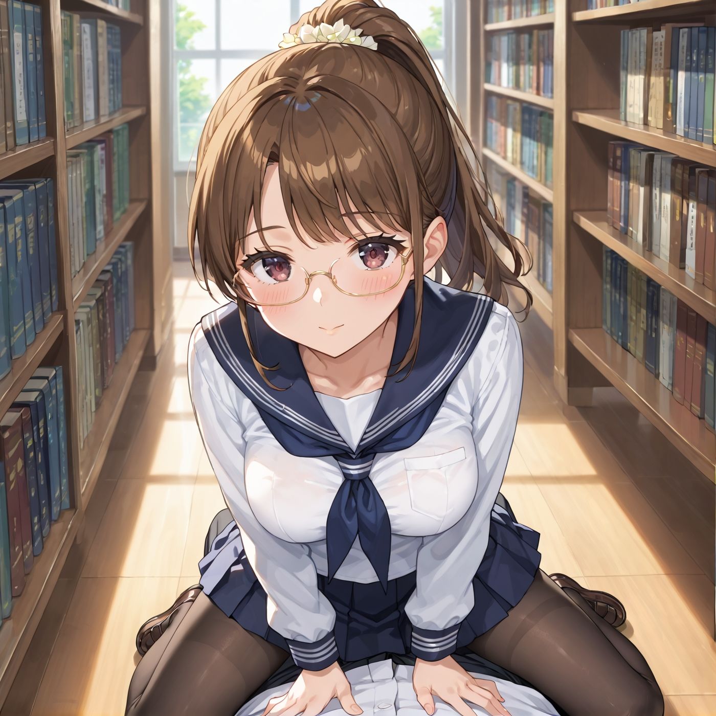 学園性活!図書委員と官能的な秘め事7【メガネ美少女の厳選CG500枚収録】 画像9
