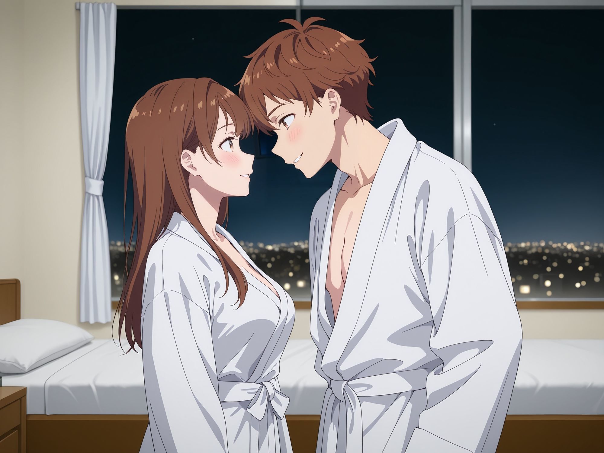 中出しイチャラブセックスした話 水〇千鶴×木〇下和也 イラスト集 【彼女、〇借りします】 サンプル1