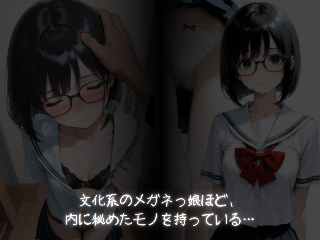 文化系のメガネつ娘1