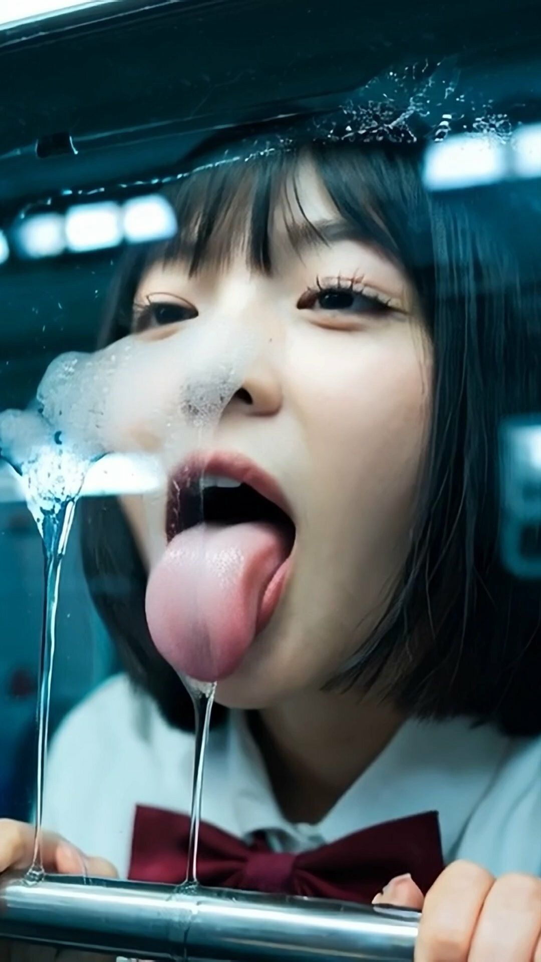 舌フェチ11 AI 電車女子2 画像1