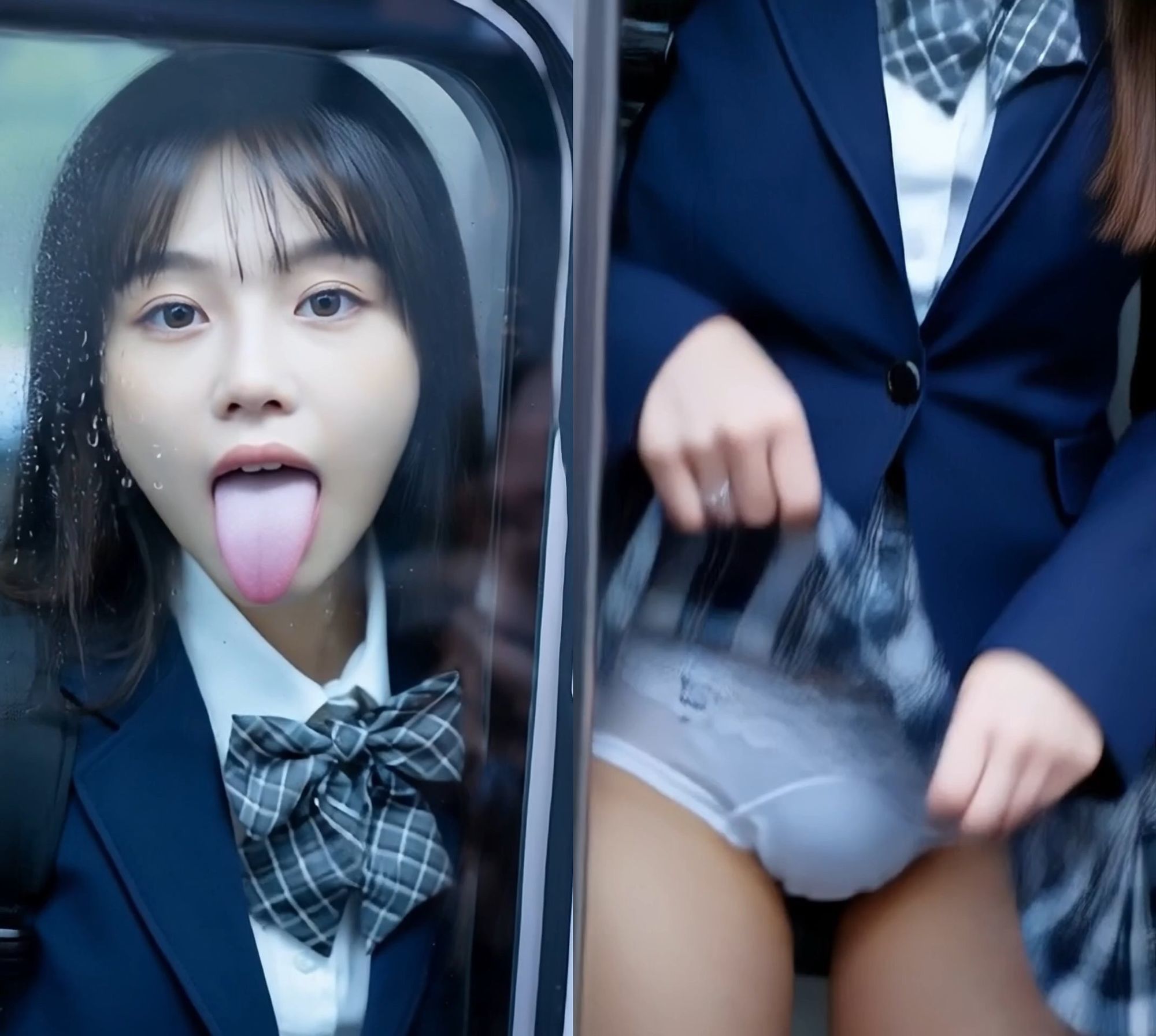 舌フェチ11 AI 電車女子2 画像8