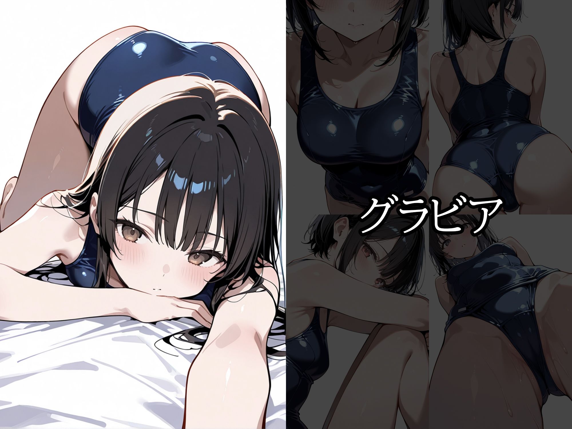 スクール水着 着衣エッチ_4
