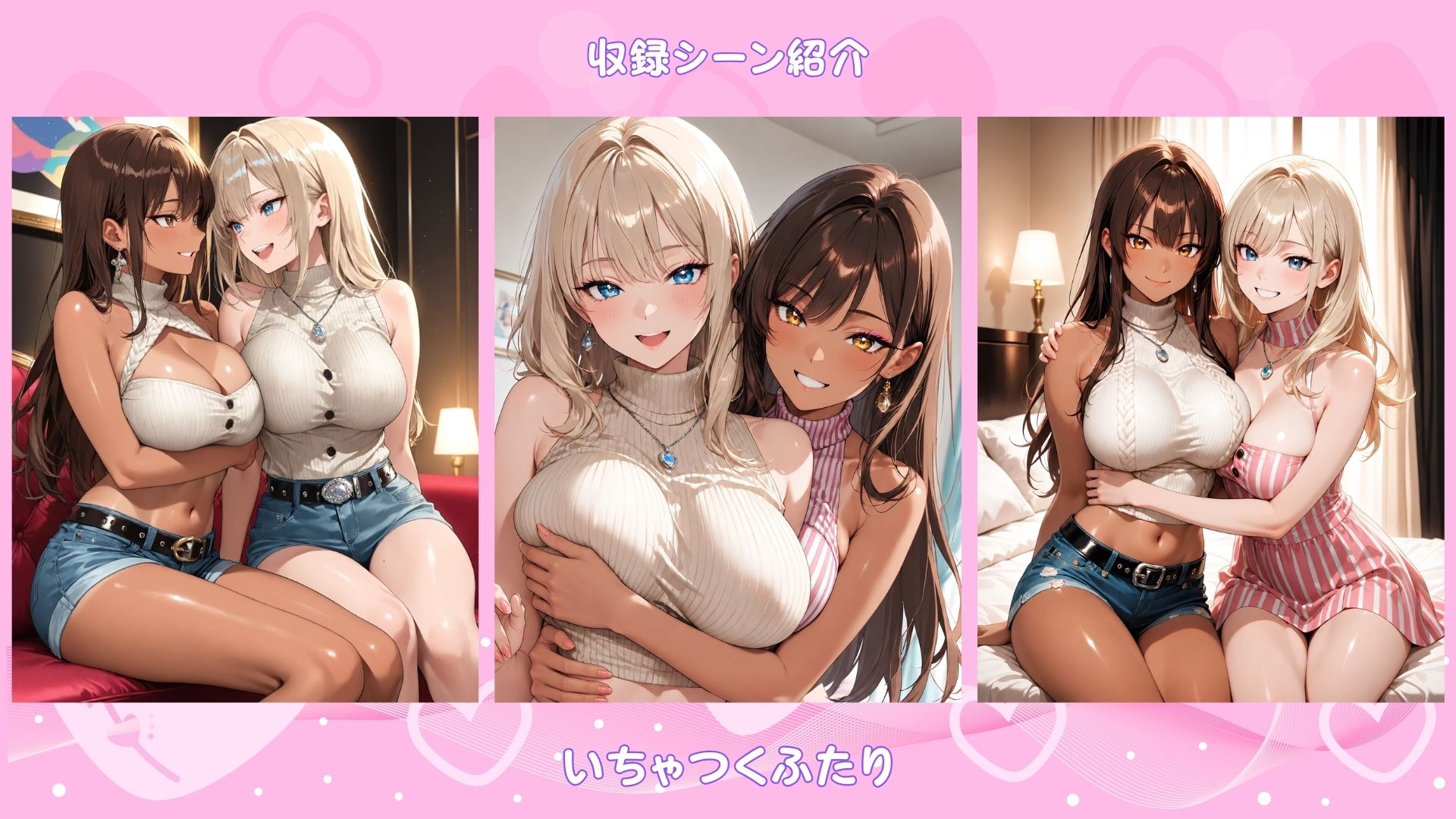 「百合CG画像集3」恋するGalカップル〜ふたりだけの時間〜 サンプル2