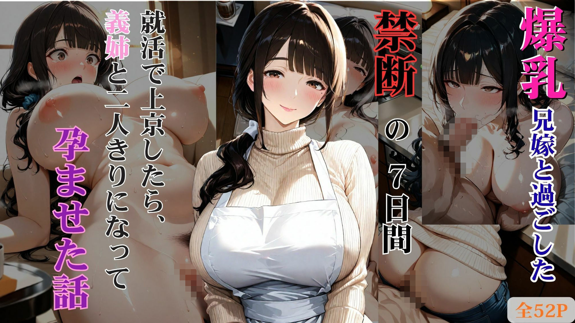 爆乳兄嫁と過ごした禁断の7日間 就活で上京したら、義姉と二人きりになって孕ませた話 画像1