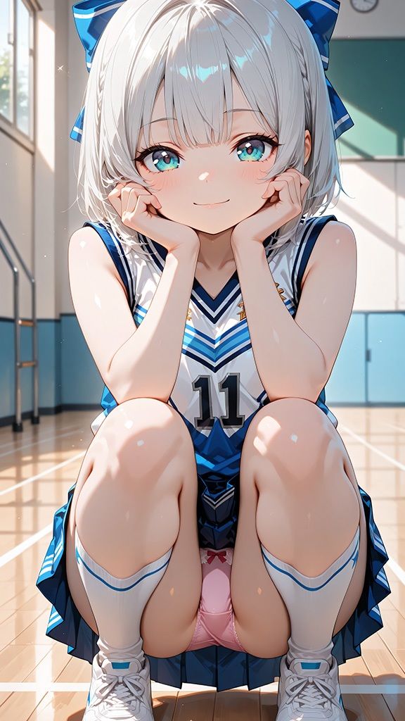 銀髪ショートカットの妹がパンツを見せて誘惑してくるCG集 画像6