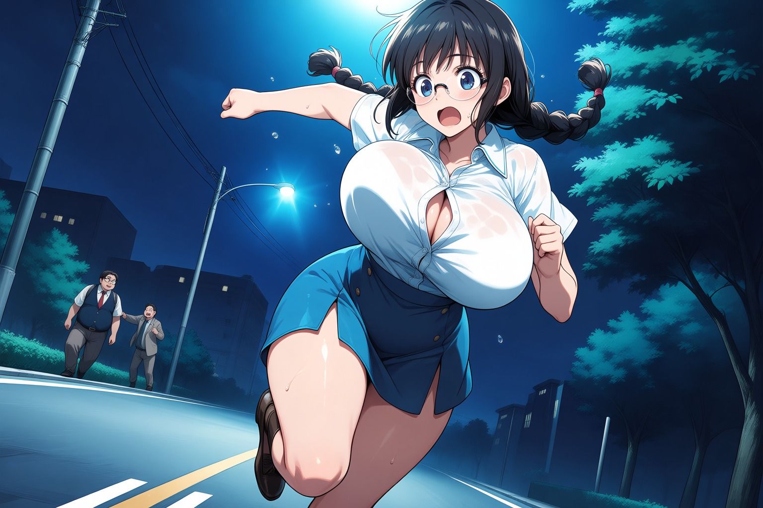 女子学生が夜中に忘れ物を取りに学校に戻った末路2_7