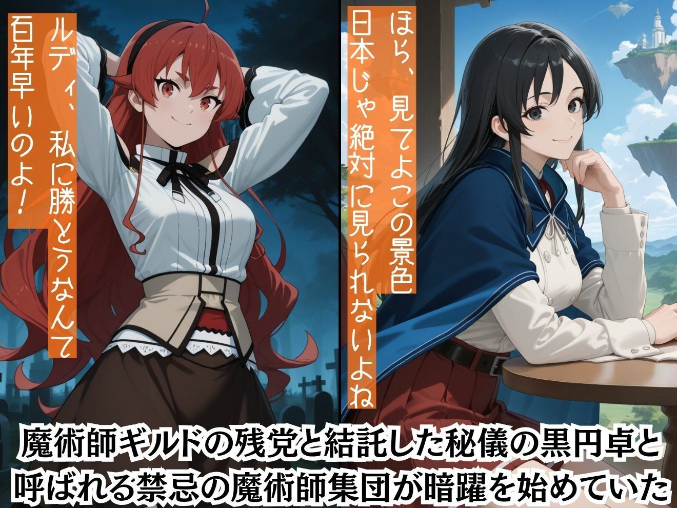もしも可憐で誇り高きヒロイン達を強●的に●●の力で着せ替え人形に堕として弄んだら？無職転●編 サンプル画像 2