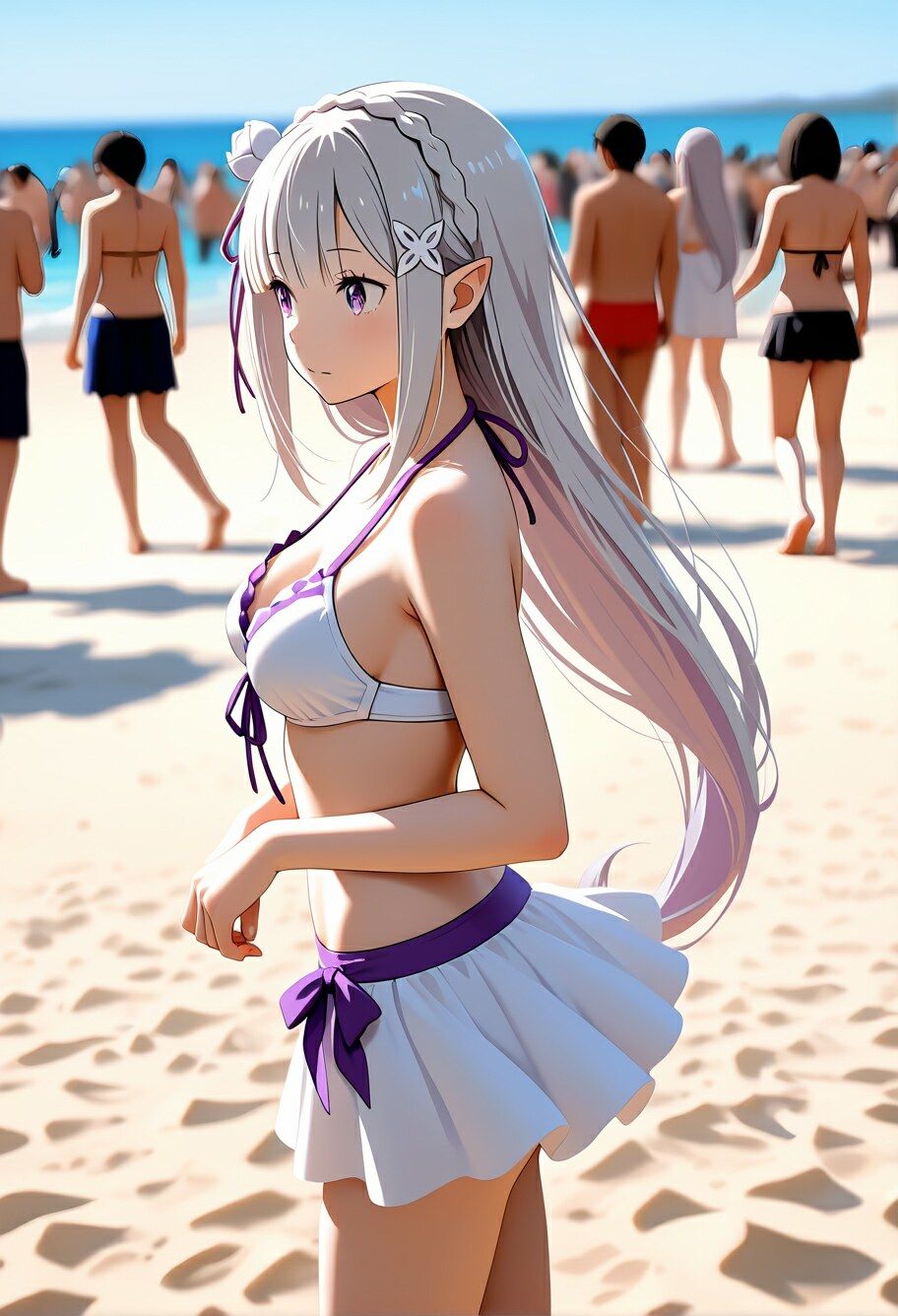 エ〇リアの夏の催〇ビーチ 〜アプリの誘惑〜 サンプル画像 3