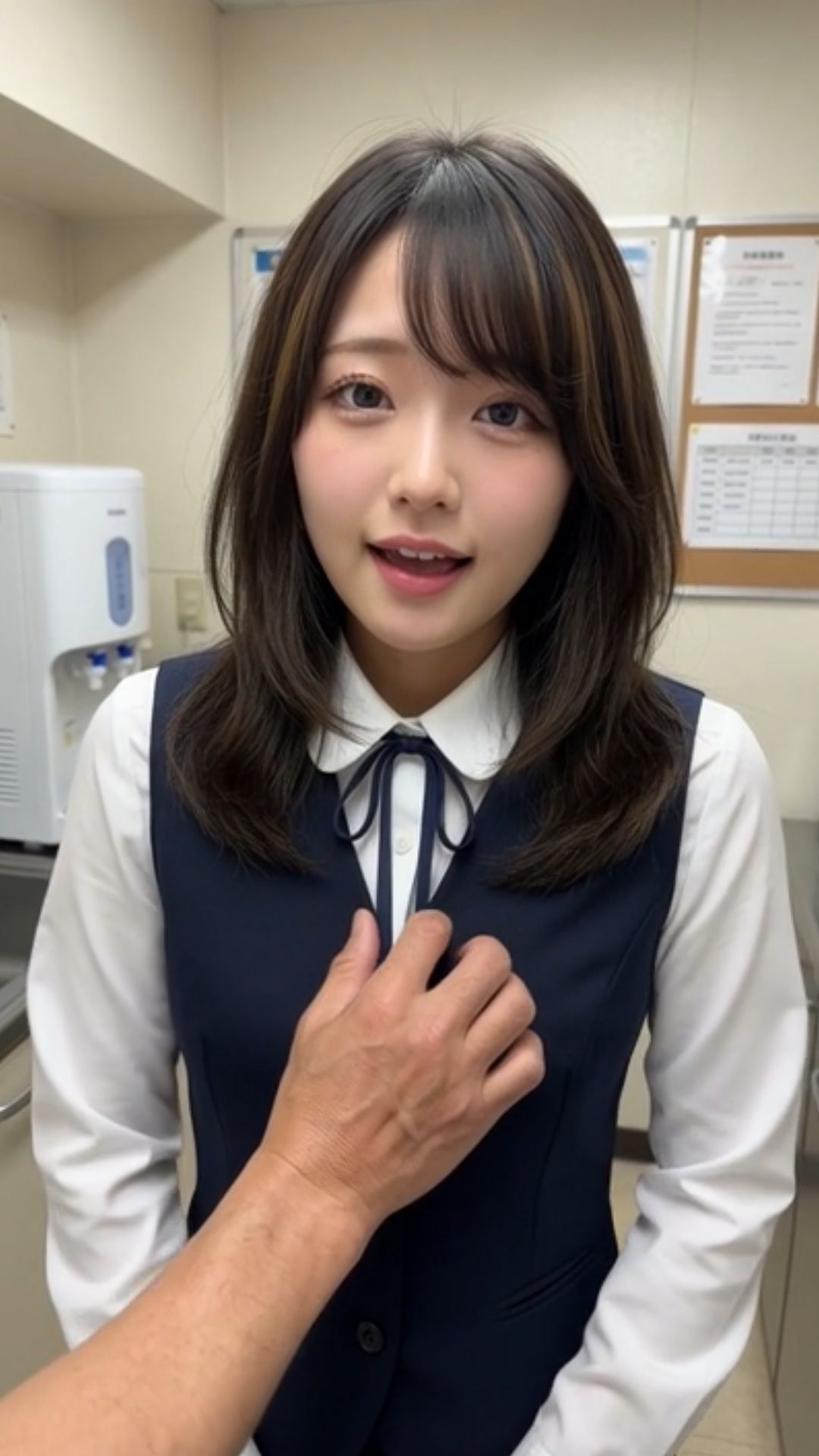 新入社員 給湯室 課長 先輩 いたずら 不倫 セクハラ ブラジャー パンティ OL 職場 5枚目