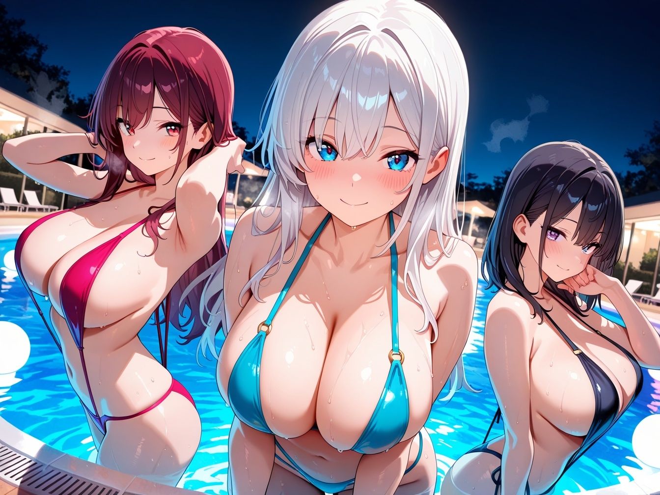 清楚系爆乳ギャルがリゾート地で性欲解放〜昇天〜汗だく生ハメセックス 画像8