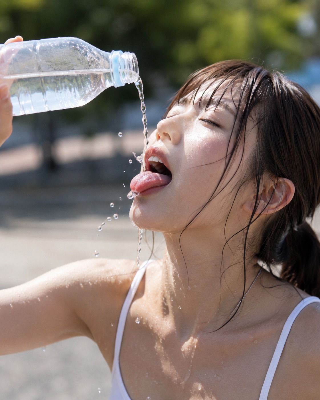 ごくり。飲む美女 / Gokuri: Drinking Beauties サンプル画像 1