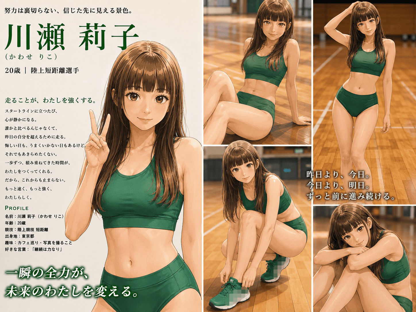 【CG】女子陸上部ヌードグラビア写真集 Vol.3 画像1