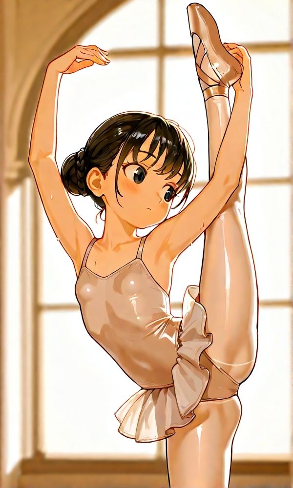 限界サイズでパツパツ…っ！光沢レオタードに浮かぶ胸の突起と、布越しのくっきりスジ詰め合わせ_220枚_10