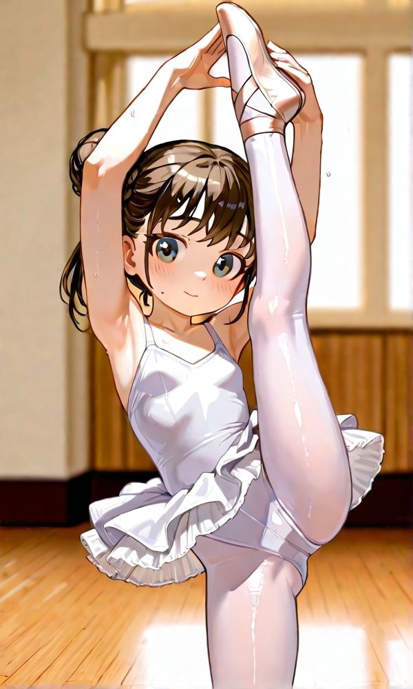 限界サイズでパツパツ…っ！光沢レオタードに浮かぶ胸の突起と、布越しのくっきりスジ詰め合わせ_220枚_11