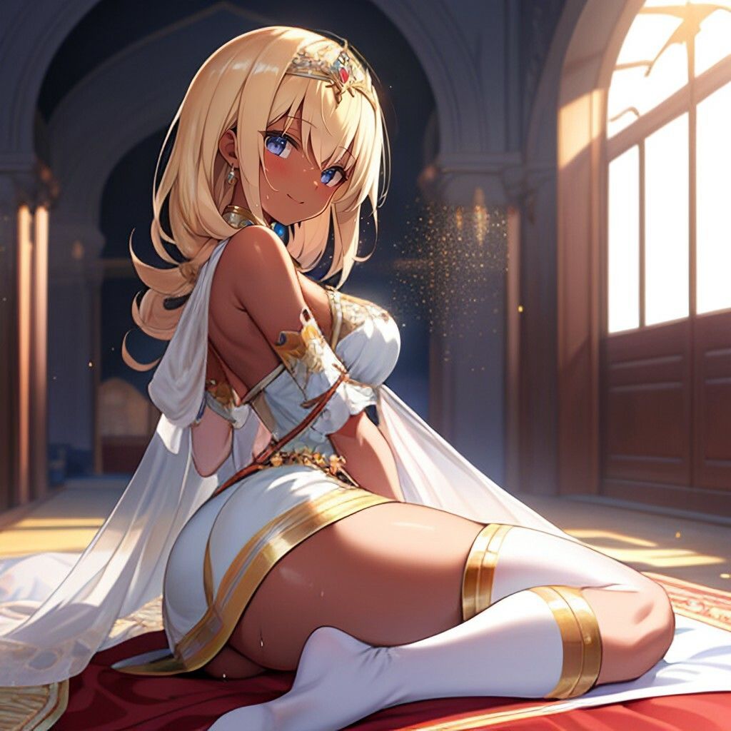 プリンセスな褐色美少女さん サンプル画像 3