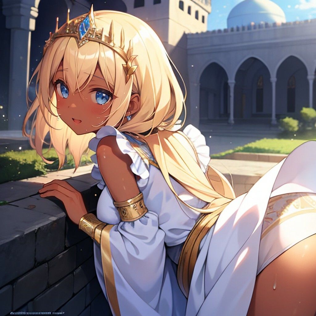 プリンセスな褐色美少女さん サンプル画像 4