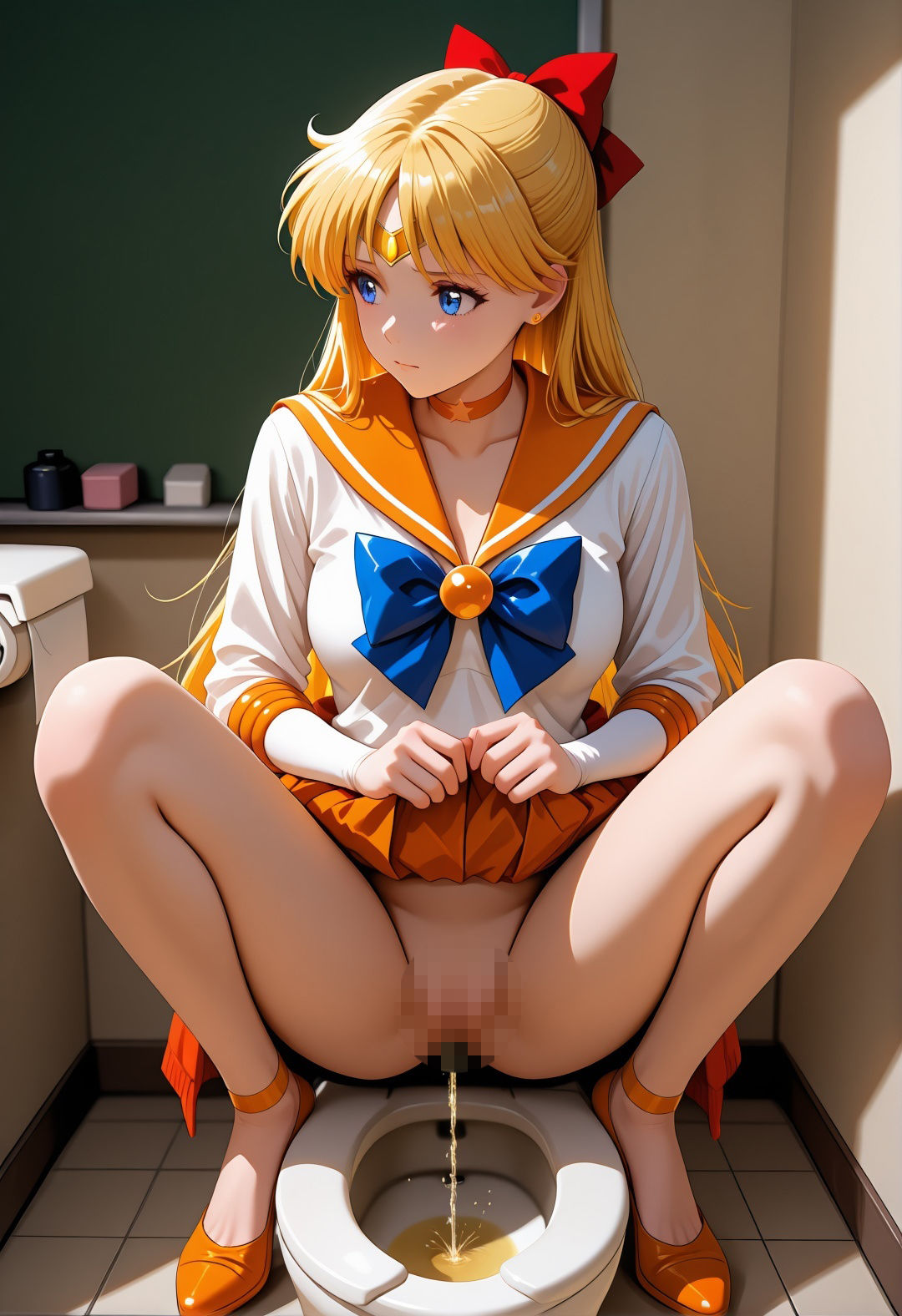 セー〇ーヴィーナス学校凌●パロディ 美〇子が教室露出プール辱めベッド拘束のエロCG集479枚 画像3