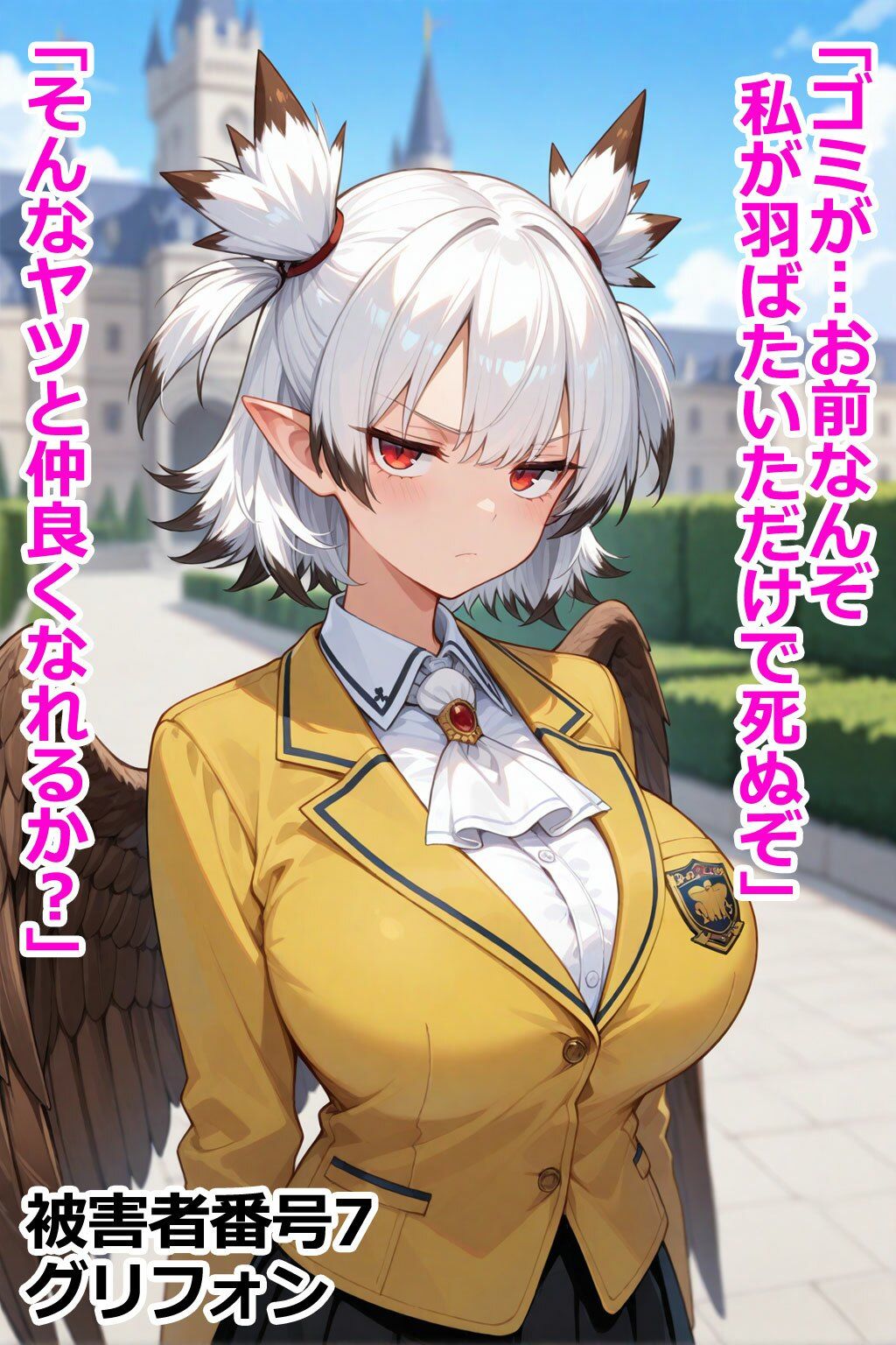 巨乳モンスター娘レ〇プ事件被害者録 即出し2コマ サンプル4