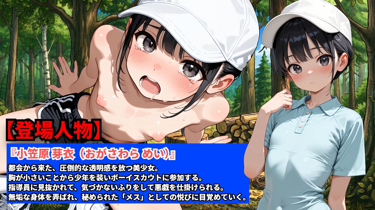 【羞恥体験告白】男子限定ボーイスカウトに紛れ込んだ貧乳男装少女を、指導員の権限を使い「気づかないふり」でたっぷり悪戯開発した件_2