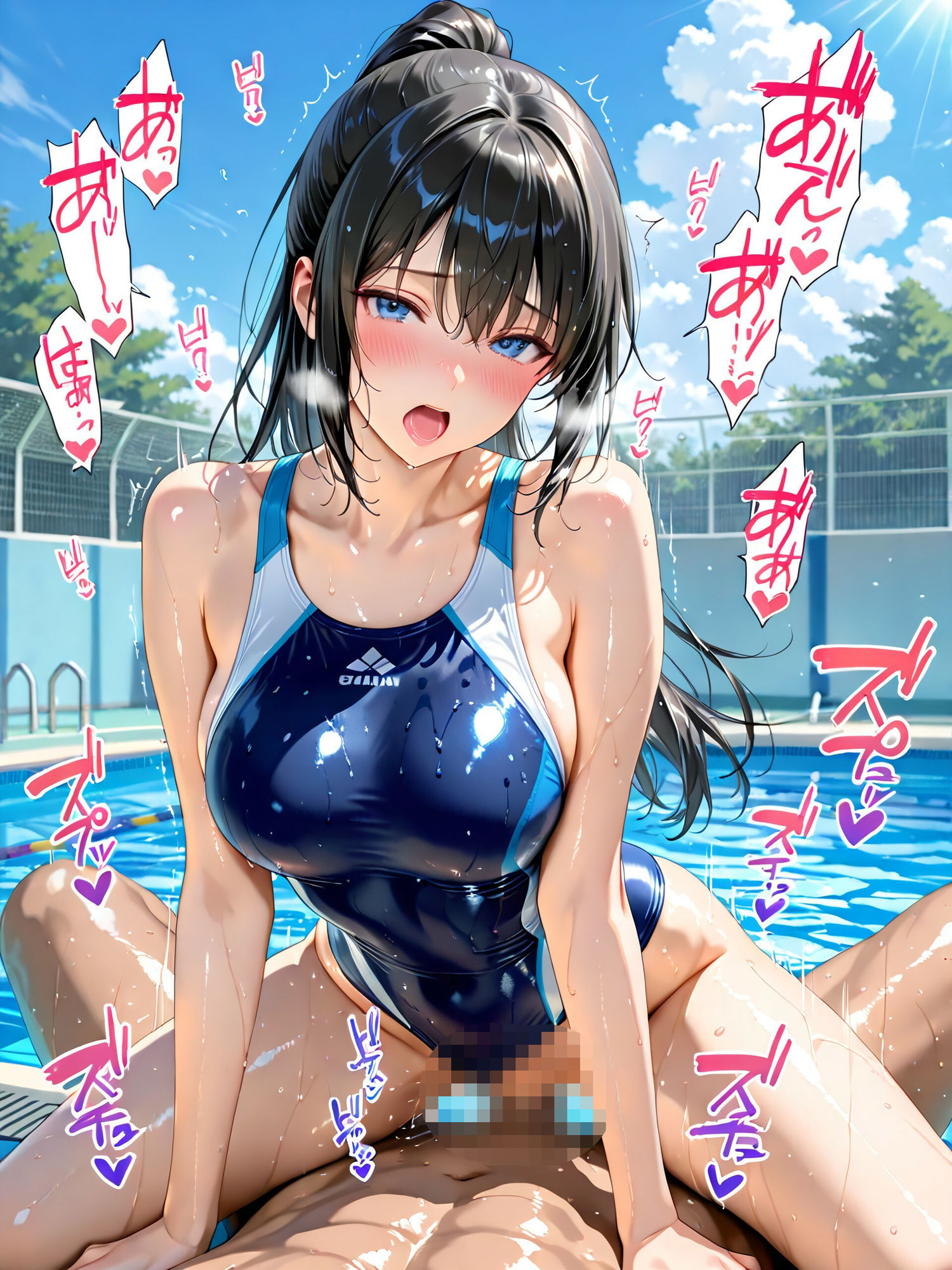 競泳水着の美女4 画像10