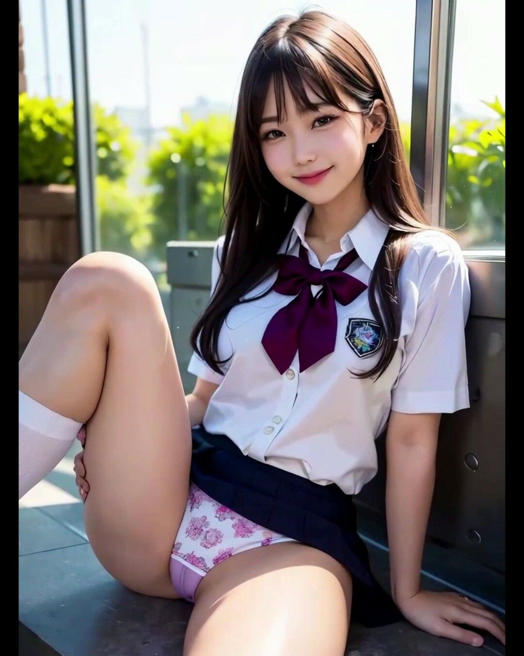 総勢30名！AI女子〇生のパンチラ祭り！ サンプル画像 4