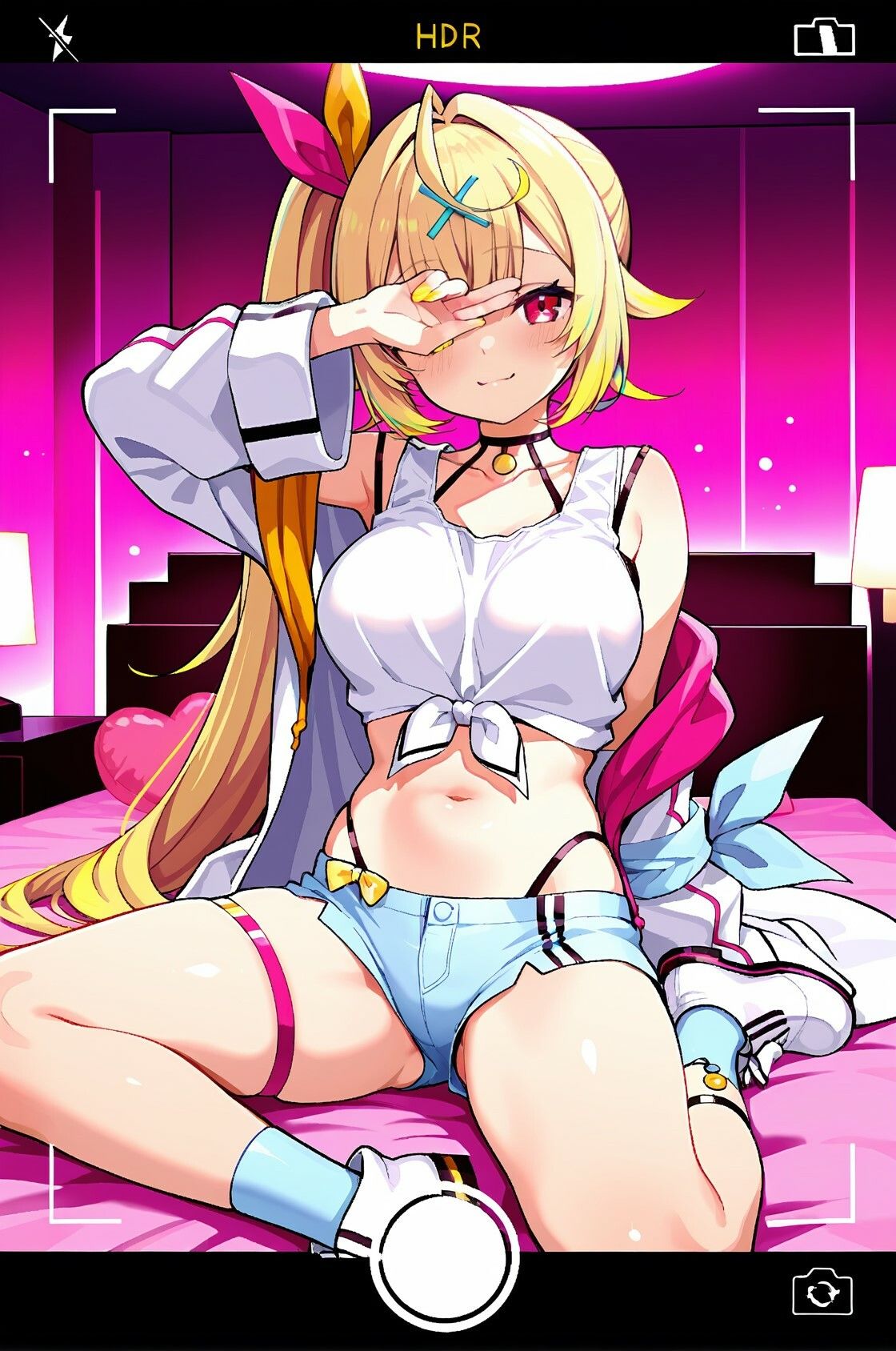 星川〇ラ スパチャVIPオタク君への秘密の濃厚イチャラブごほーし撮影会 サンプル画像 2