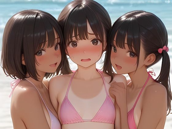 【AI・129枚】水着脱ぎかけ少女まとめ【モロ見えあり】