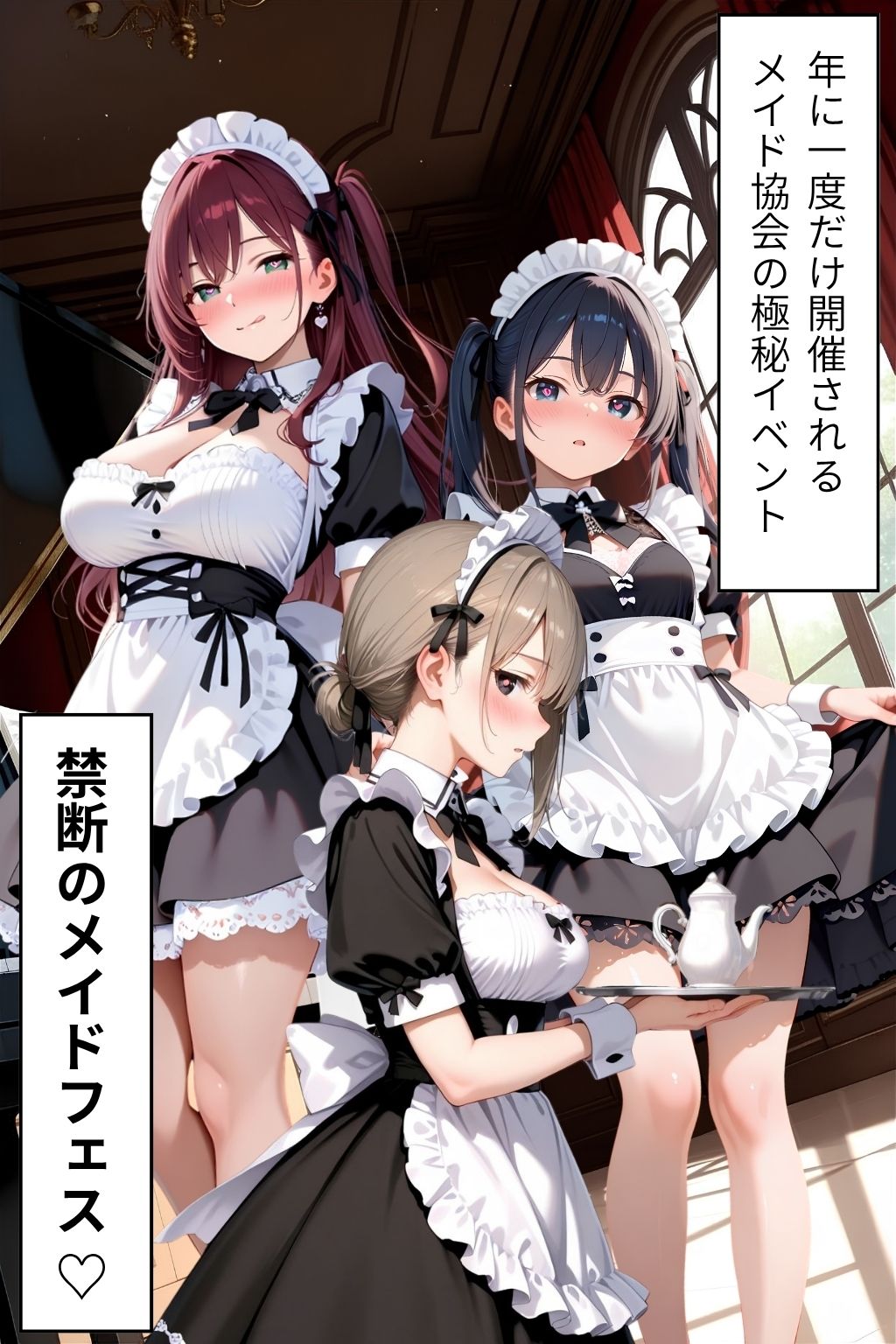 ようこそ禁断のメイドフェスへ(はーと) 1 〜 イタズラに下着まで脱がされて…!?エッチなポーズを要求されちゃう選考会(はーと)〜_2