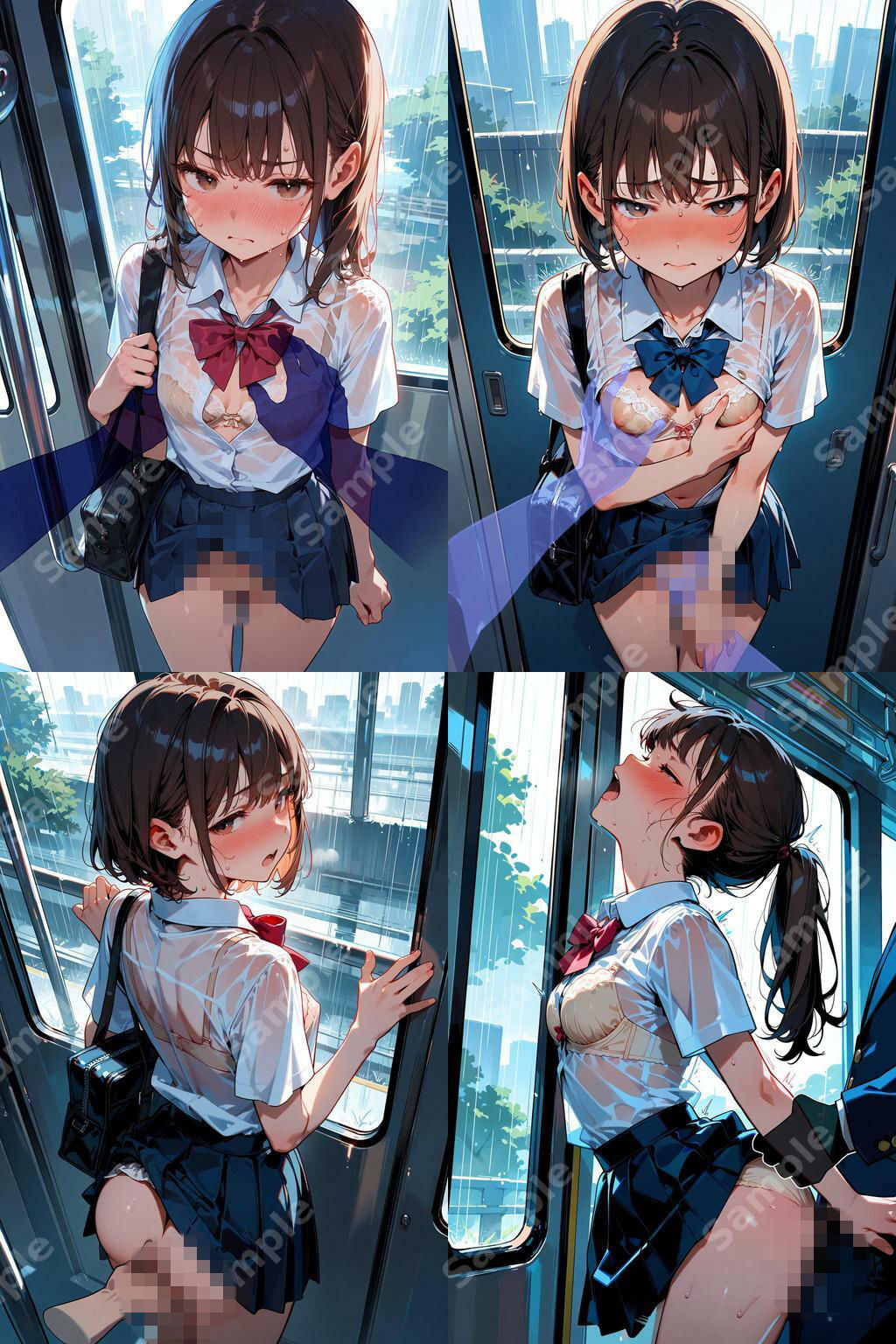 透けブラ学生！中出し超特急！ サンプル画像 3