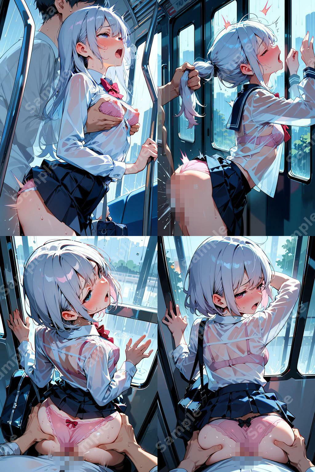 透けブラ学生！中出し超特急！ サンプル画像 11
