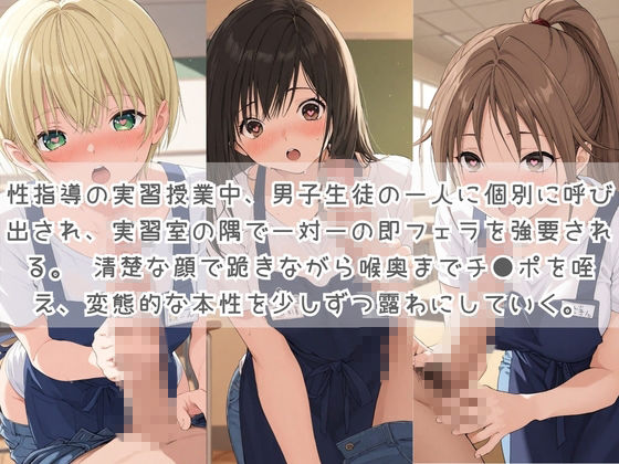 生徒たちの搾精パトロール係 〜先生を見つけたら即抜きサービス〜 い〇ご100% 画像1