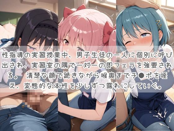 生徒たちの搾精パトロール係 〜先生を見つけたら即抜きサービス〜 魔〇少女まどか☆マギカ 画像1