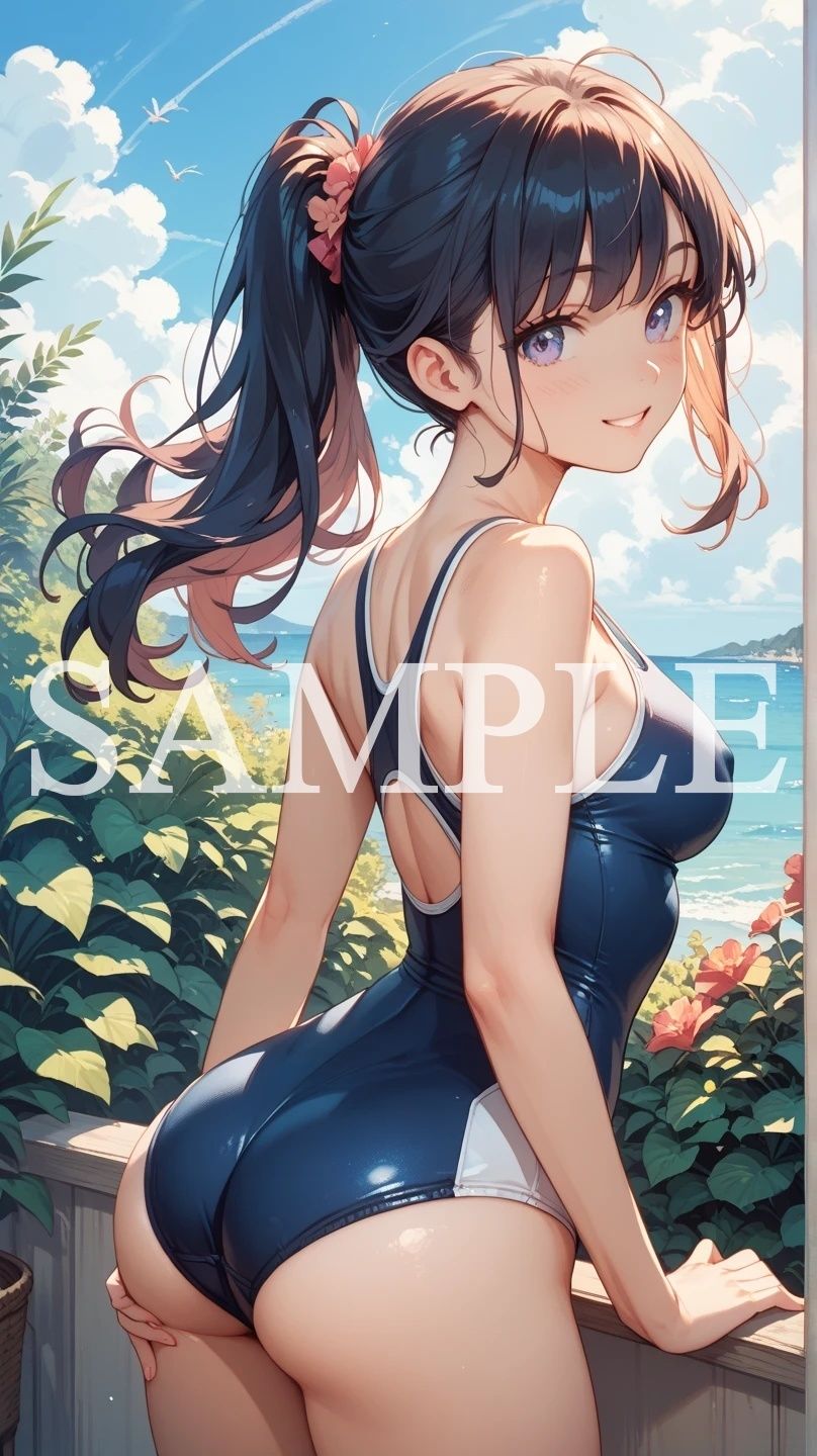 【豪華500枚セット】Blue Swimsuit 画像5