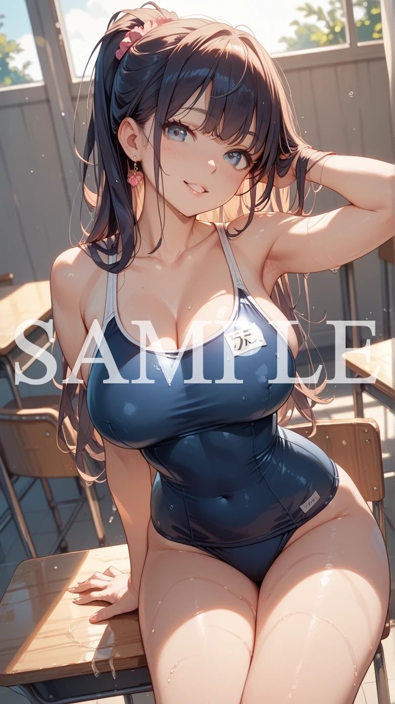 【豪華500枚セット】Blue Swimsuit 画像7