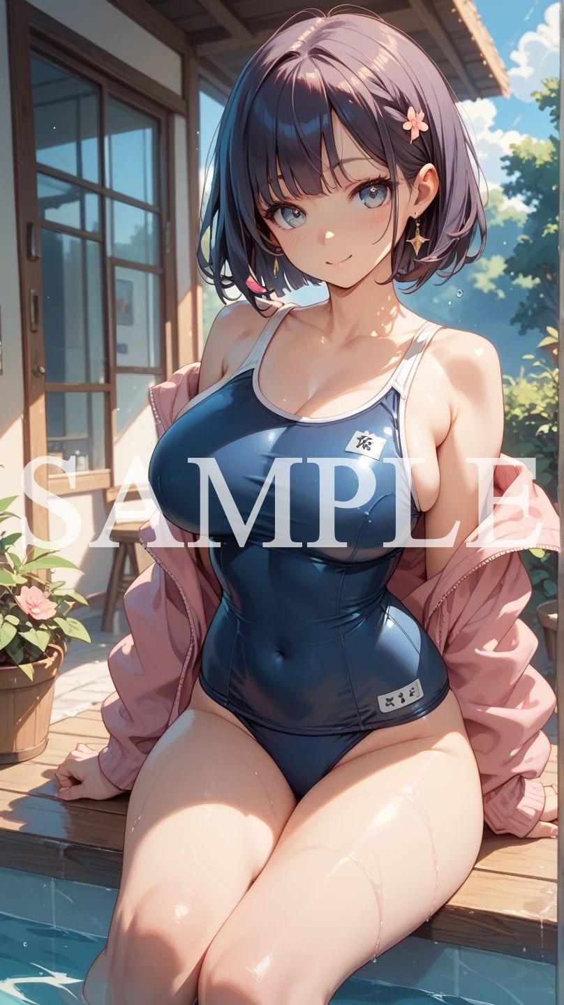 【豪華500枚セット】Blue Swimsuit 画像8