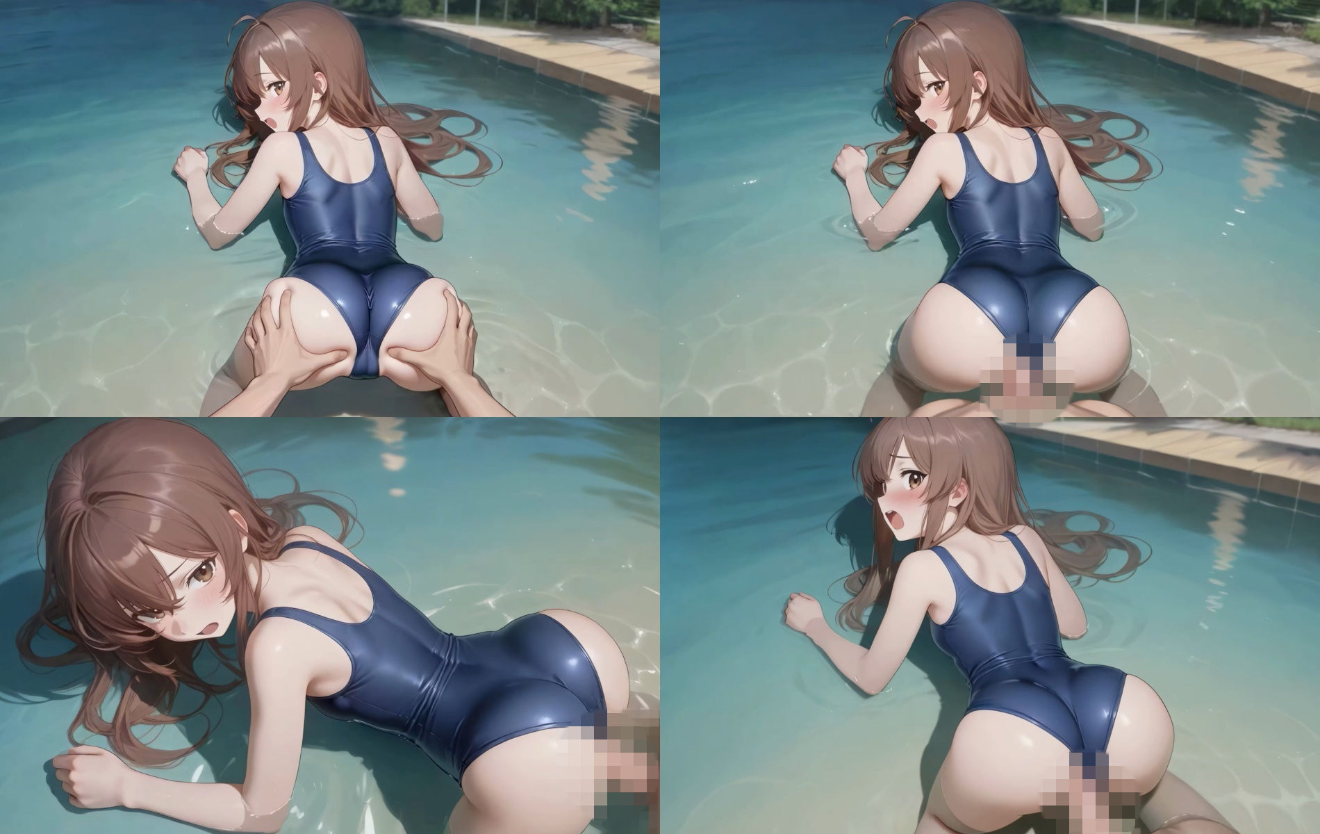 【動画】美少女JKの濃厚せっくす動画集〜スク水編〜 画像5
