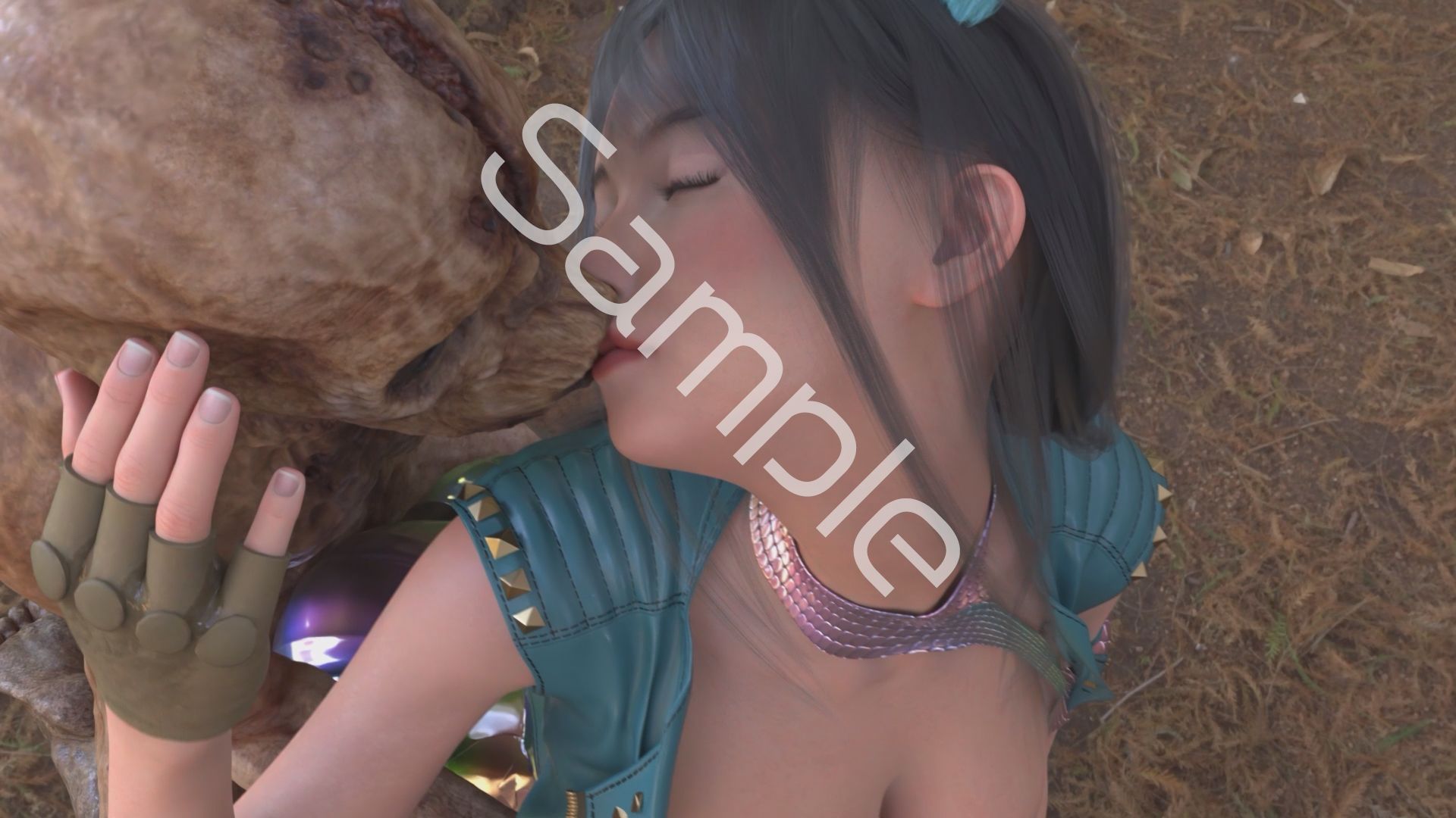 【△100】沙耶が主人公のMMORPG『編隊コレクション:Re』ゲーム動画（Vol.56:ゾンビの集団によるレ○プ被害に遭ってしまう:「脚持ち上げ屈辱的★SEX3」でおっぱい丸出し）_2