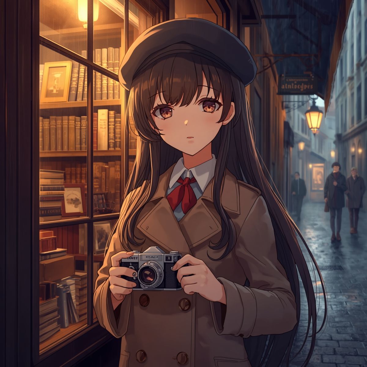 【AIイラスト集】NOSTALGIA II - 硝子越しのソワレと密やかな書架 - サンプル1