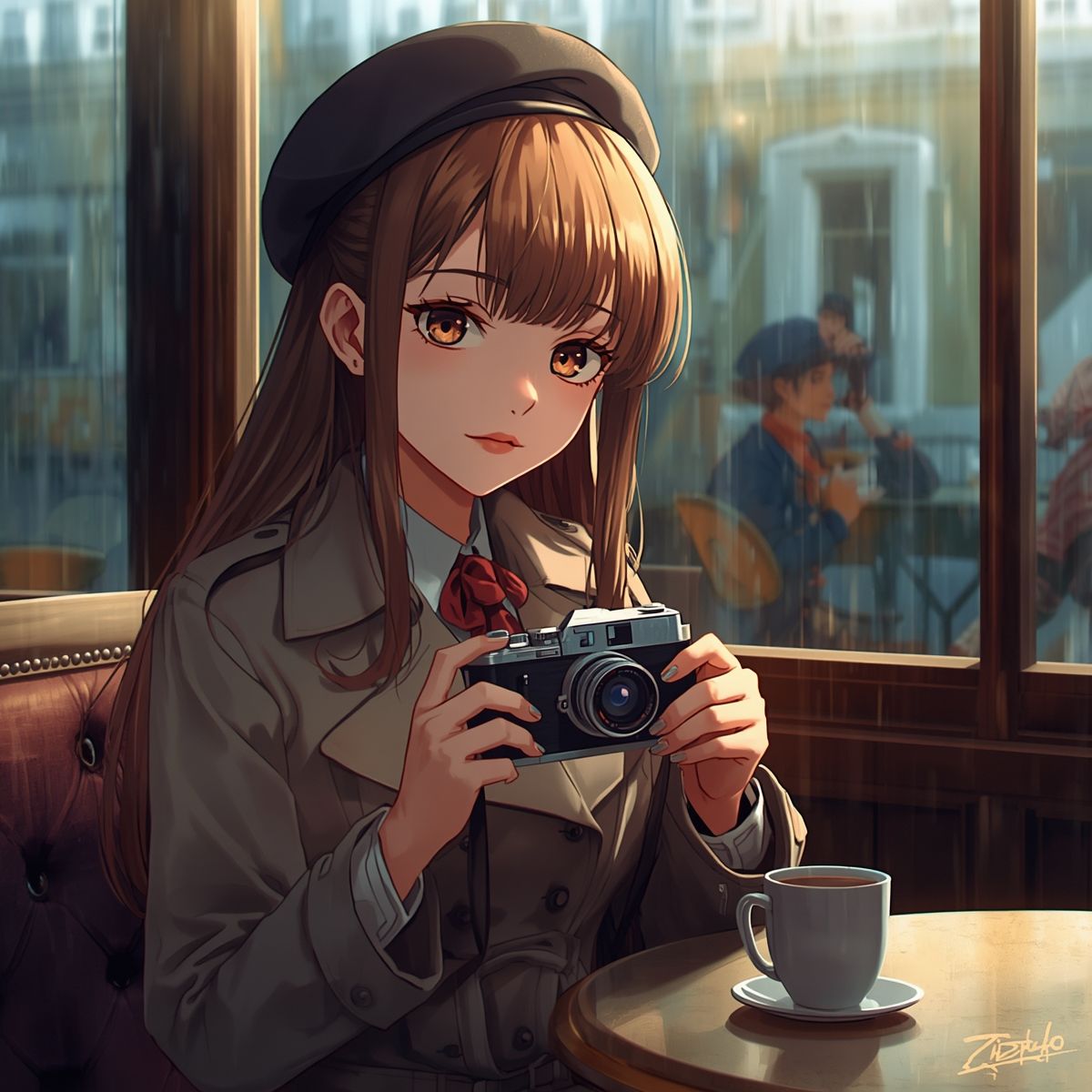 【AIイラスト集】NOSTALGIA II - 硝子越しのソワレと密やかな書架 - サンプル4